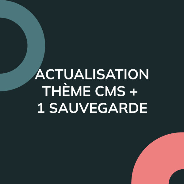 Actualisation Thème CMS <br/>1 Sauvegarde